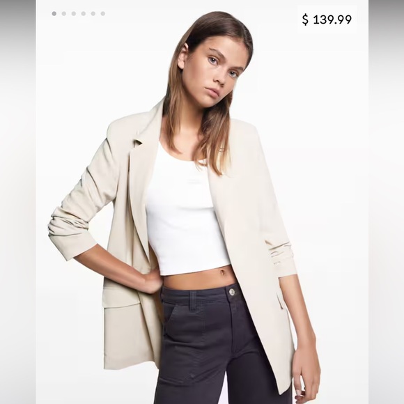 BNWT MANGO XS Linen Jacket - Picture 6 of 6